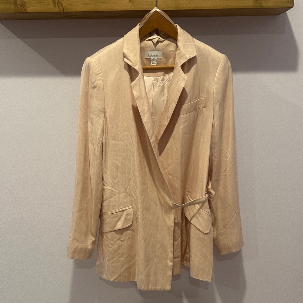 Topshop Soft Peach Women's Blazer